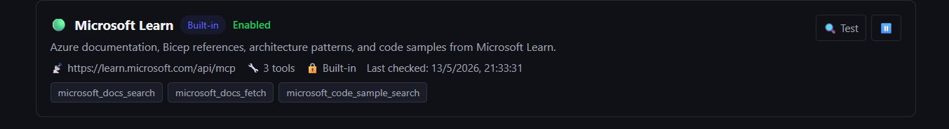 Microsoft learn MCP